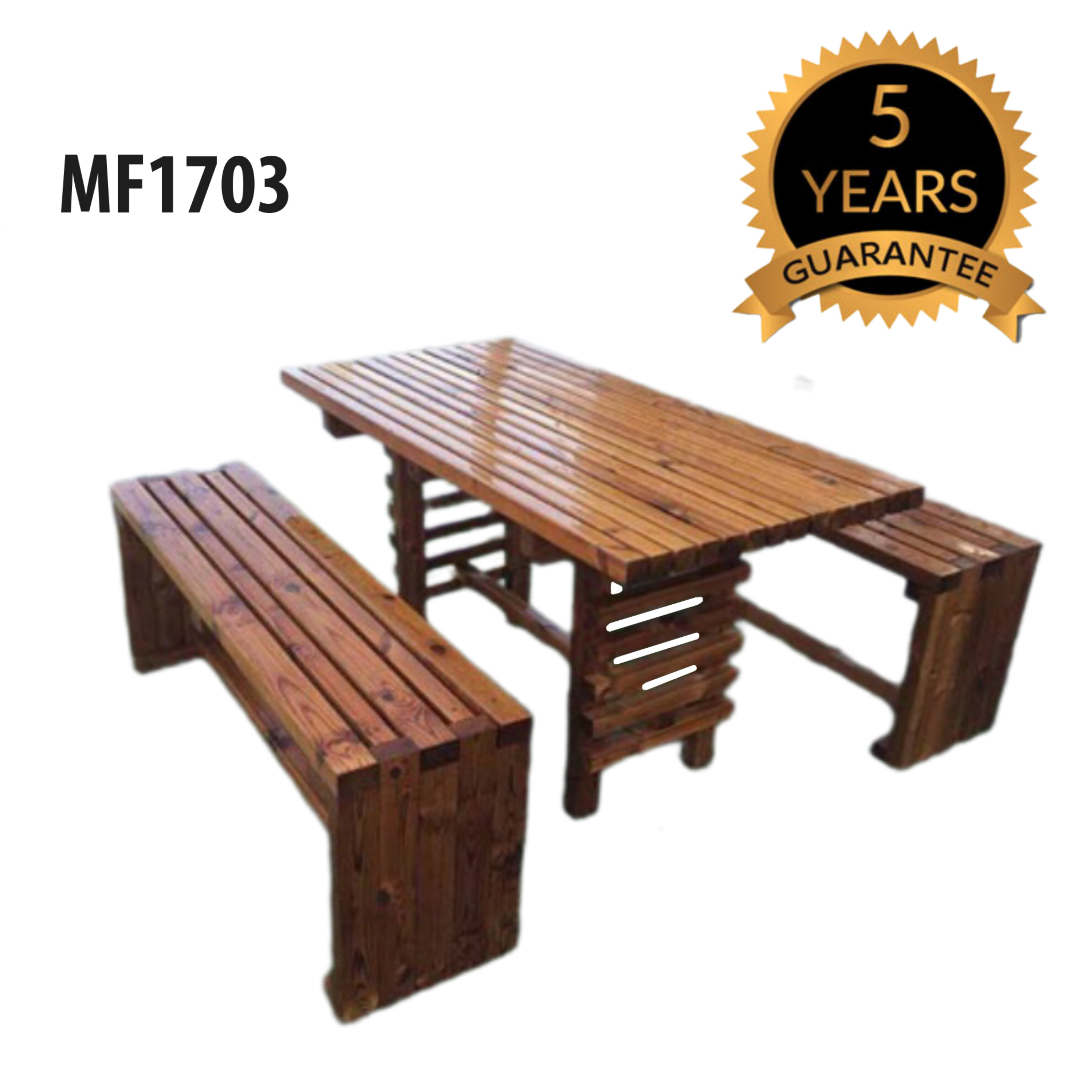میز و نیمکت ترموود 4 نفره ضد آب فضای باز باغی کد MF1703