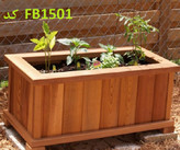 فلاورباکس ترموود ضد آب با لاک محافظ پلی اورتان کد FB1501 با 5 سال ضمانت در برار پوسیدگی و حمله حشرات چوب خوار