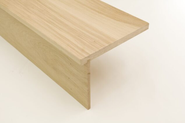 کف پله و پیشانی با چوب کاج و لاک پلی اورتان - کد K5020