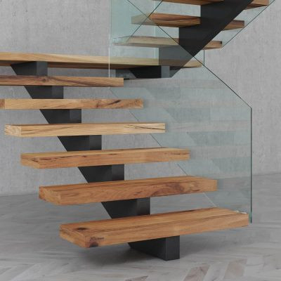 باکس کف پله با چوب صنوبر و لاک پلی اورتان - کد K5030