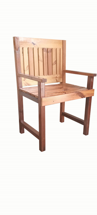 میز و صندلی باغی ترموود 6 نفره با لاک پلی اورتان - کد MF1706