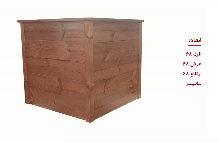 فلاورباکس ترموود ضد آب با لاک محافظ پلی اورتان کد FB1515 با 5 سال ضمانت در برابر پوسیدگی و حمله حشرات چوب خوار