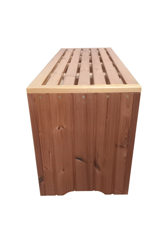 نیمکت باغی ترموود دو نفره با لاک پلی اورتان - کد MF1715