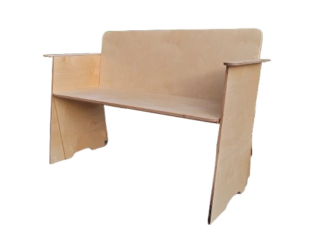 میز و صندلی باغی 6 نفره ضد آب با چوب طبیعی توسکا کد MF1720
