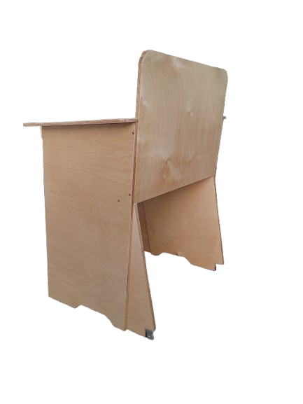 صندلی باغی تکنفره ضد آب با چوب طبیعی توسکا کد MF1720-3