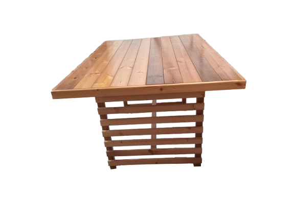 میز و نیمکت ترموود 4 نفره ضد آب فضای باز باغی کد MF1703