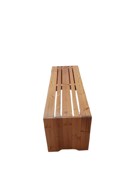 میز و نیمکت باغی ترموود 4 نفره با لاک پلی اورتان فضای باز - کد MF1703