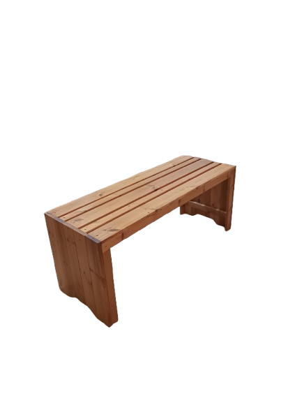 میز و نیمکت باغی ترموود 4 نفره با لاک پلی اورتان فضای باز - کد MF1703