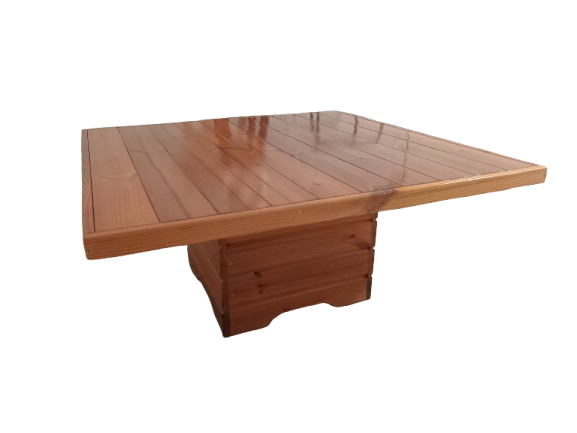 میز پذیرایی باغی ترموود با لاک پلی اورتان مناسب استخر و فضای باز - کد MF1711