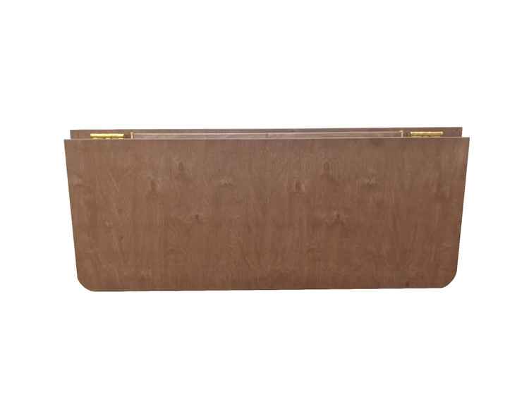 میز دیواری تاشو با چوب چند لایه توسکا و رنگ شکلاتی فندقی کد SH2110 گروه تولیدی خانه چوبی