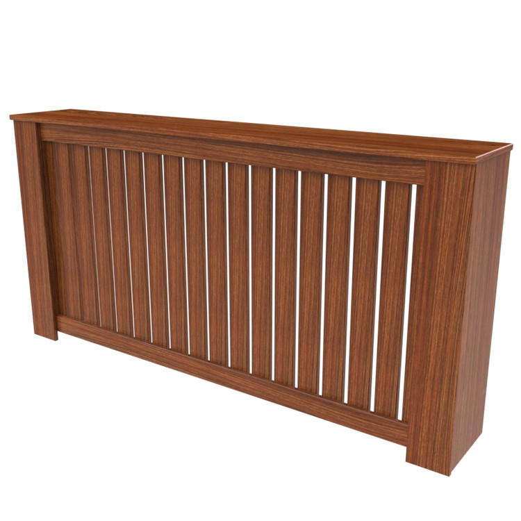 کاور رادیاتور شوفاژ با چوب چند لایه توسکا و رنگ شکلاتی فندقی کد SH2300 گروه تولیدی خانه چوبی