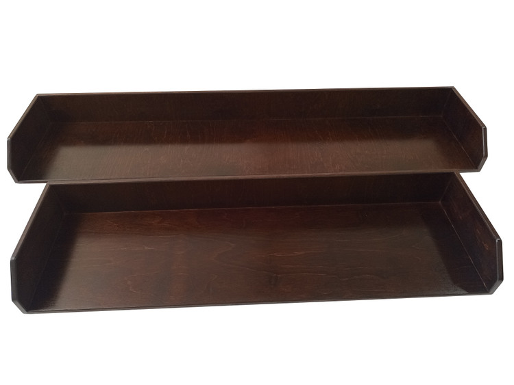 شلف دیواری با چوب چند لایه توسکا و رنگ گردویی تیره کد SH2211 گروه تولیدی خانه چوبی